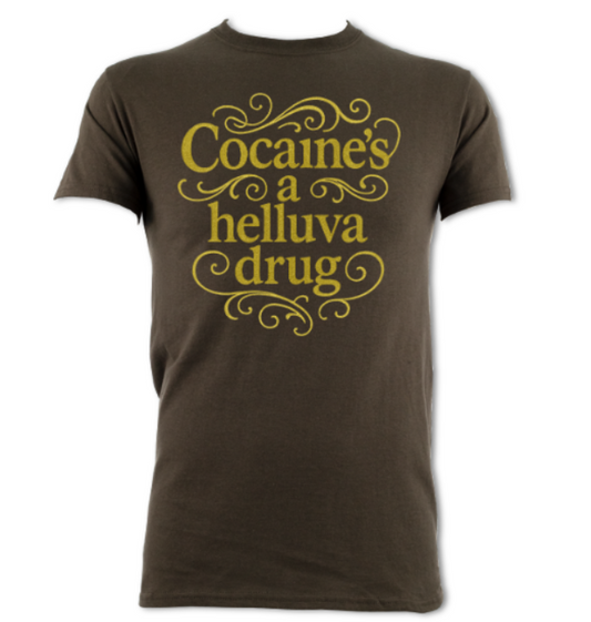 Cocaine's A Helluva Drug logo1 short sleeved t-shirt