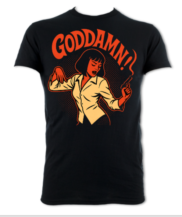 Goddamn Pulp Fiction Tribute Shirt short sleeved t-shirt