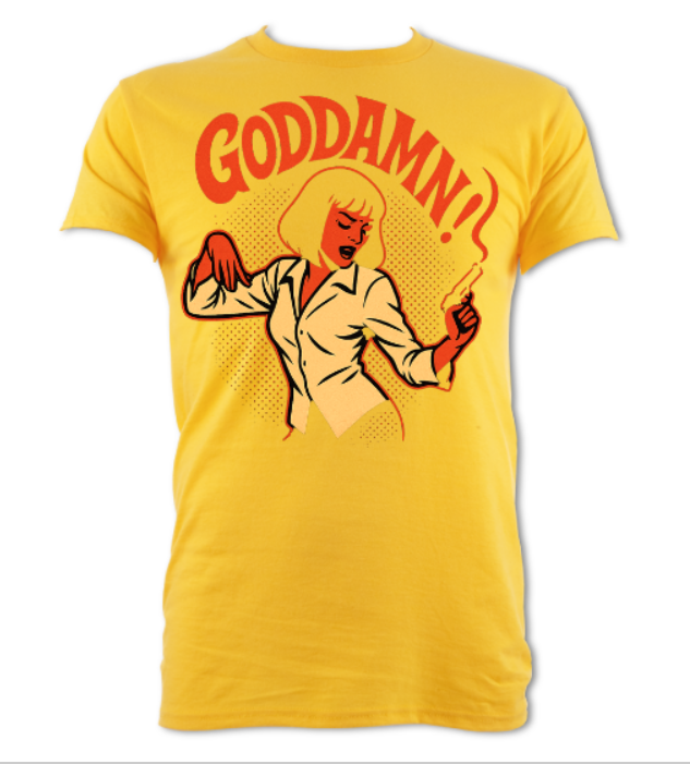 Goddamn Pulp Fiction Tribute Shirt short sleeved t-shirt