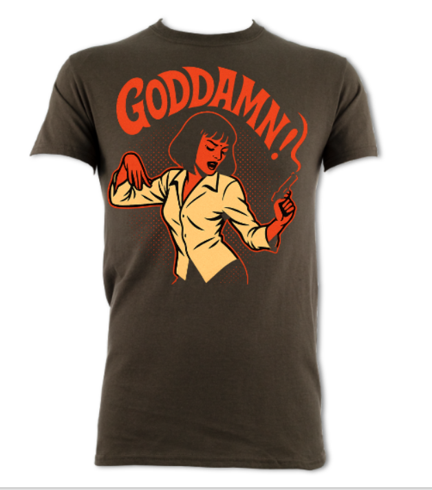 Goddamn Pulp Fiction Tribute Shirt short sleeved t-shirt