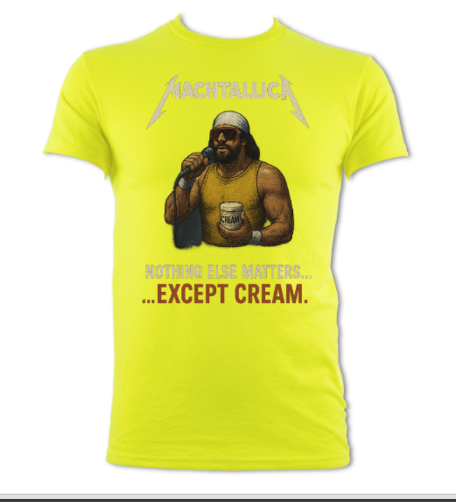 Machtallica Nothing Else Matters But Cream Short Sleeved t-shirt