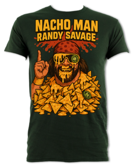Nacho Man Randy Savage Logo newest short sleeved t-shirt