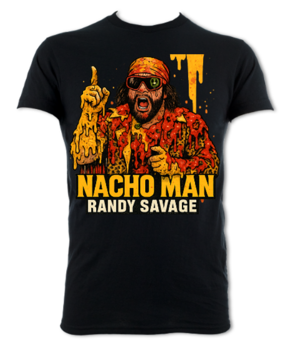 Nacho Man Randy Savage Retro Tee Short Sleeved T-Shirt