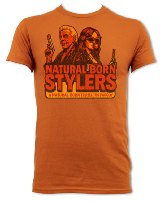 Natural Born Stylers logo 2 short sleeved t-shirt