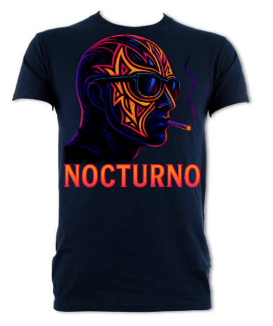Nocturno Neon Luchador 2 Sided Short sleeved t-shirt