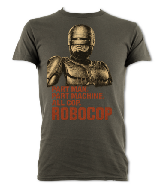 Part Man. Part Machine. All Cop. Robocop tribute shirt short sleeved t-shirt