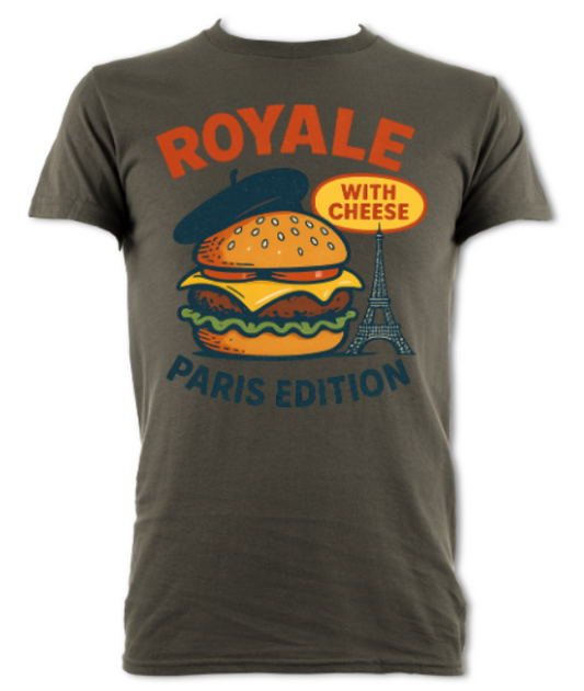 Royale With Cheese Paris edition logo short sleeved t-shirt