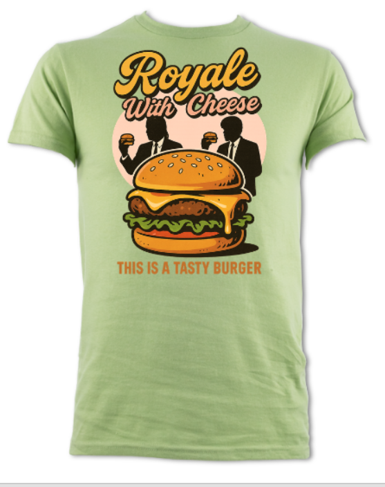 Royale With Cheese Pulp fiction Tribute short sleeved t-shirt