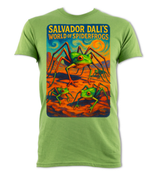 Salvador Dali's World of Spiderfrogs Short Sleeved t-shirt