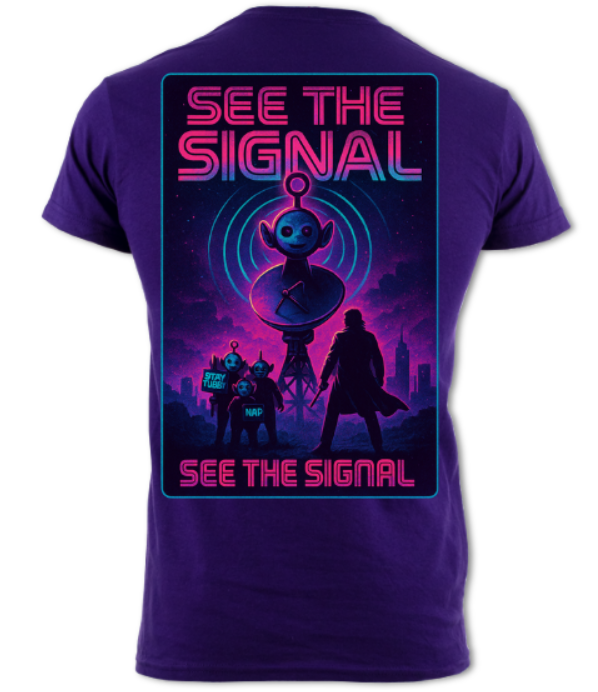See The Signal The Tubbies They Live short sleeved t-shirt