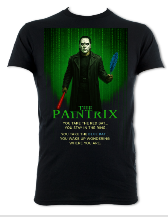 The Paintrix parody tee short sleeved t-shirt black