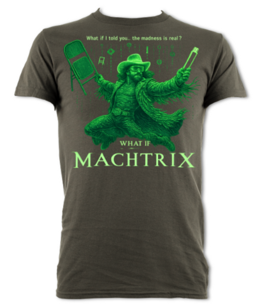 the Machtrix logo 2 short sleeved t-shirt