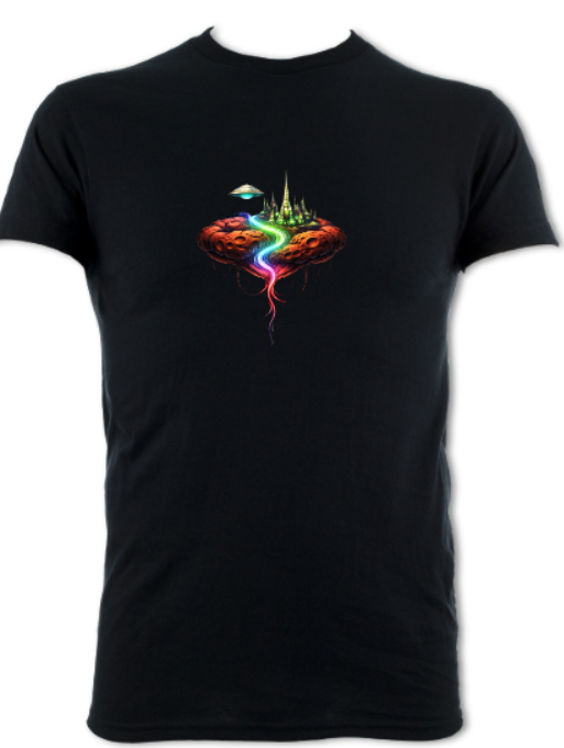 Brain planet short sleeved t-shirt