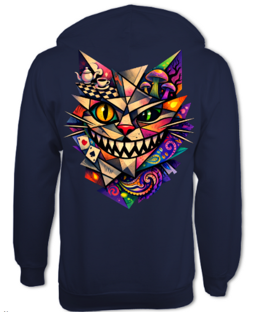 Cubist Cheshire Cat ZIP HOODIE