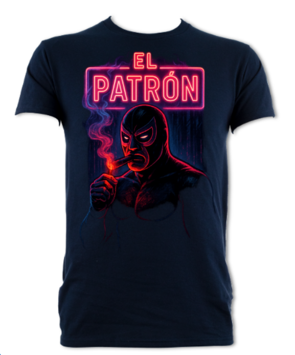 Neon Luchador Collection - El Patron short sleeved t-shirt