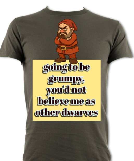 going to be grumpy charcoal tee
