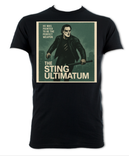 the Sting Ultimatum poster logo short sleeved t-shirt