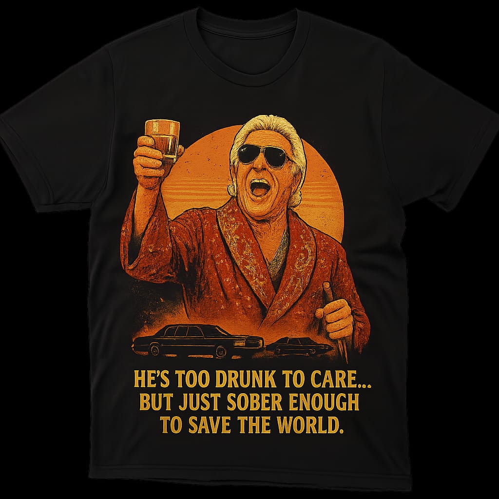 TOO DRUNK TO CARE, JUST SOBER ENOUGH TO SAVE THE WORLD, short sleeved t-shirt(PARODY)(POP CULTURE PARODY)