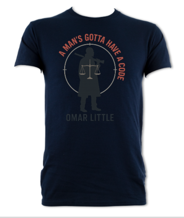 A Mans Gotta Have a Code logo short sleeved T-Shirt