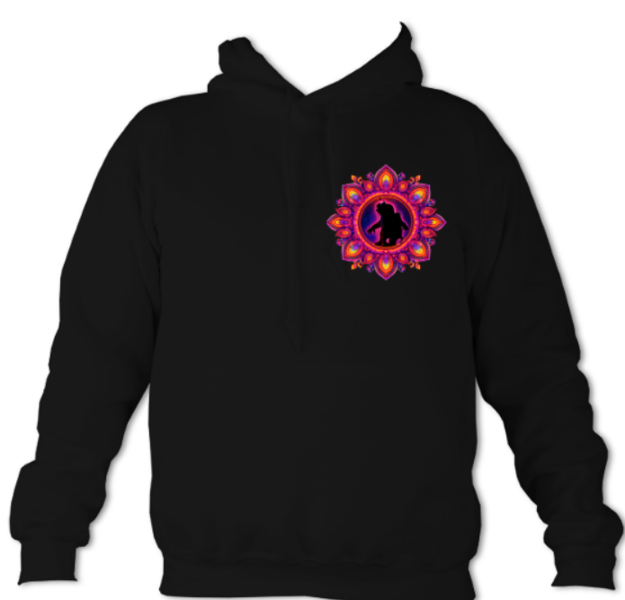 Bokey in Vegas hoodie