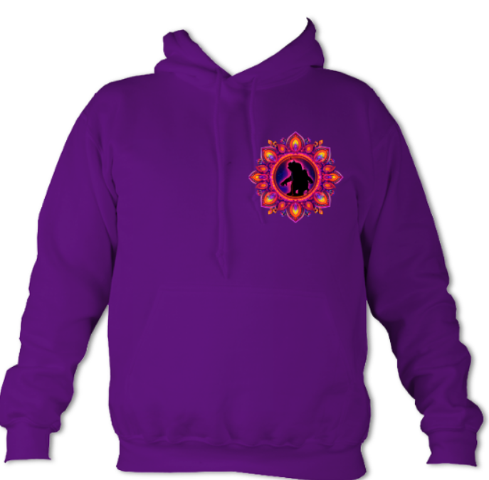 Bokey in Vegas hoodie