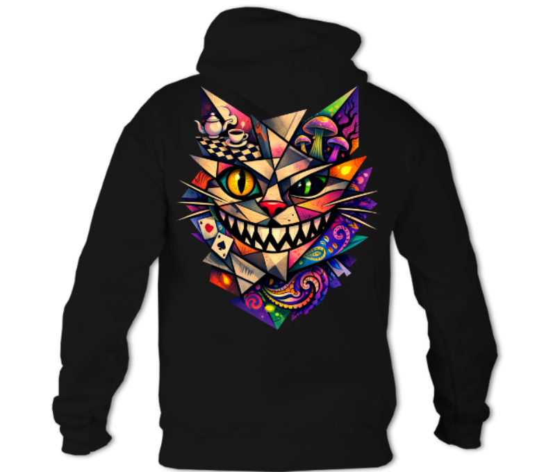 Cubist Cheshire Cat hoodie