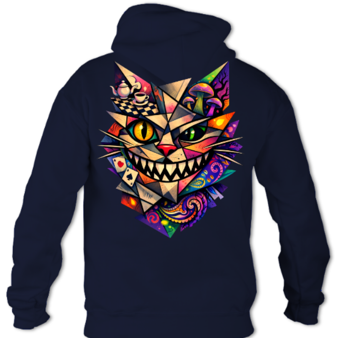 Cubist Cheshire Cat hoodie