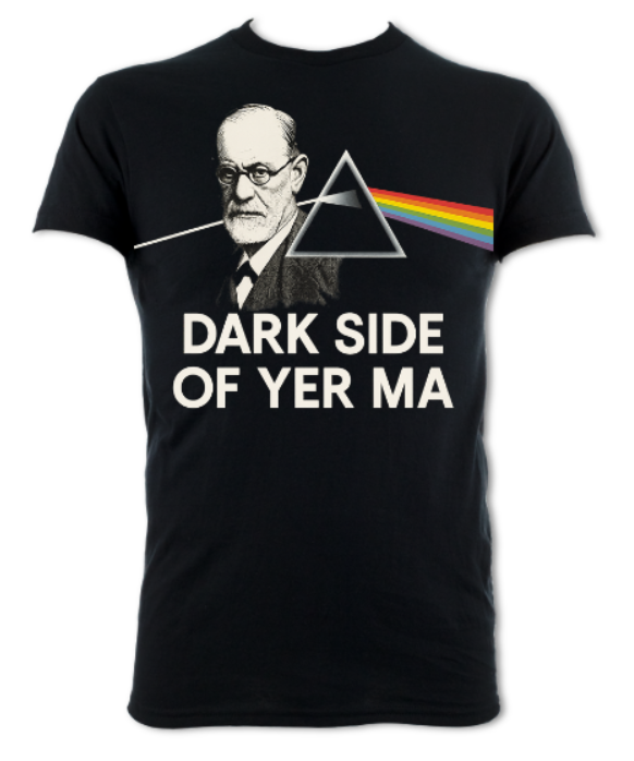 Dark Side of Yer Ma shirt black short sleeved t-shirt black