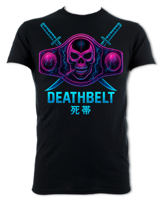 Deathbelt Neon Luchador shirt black