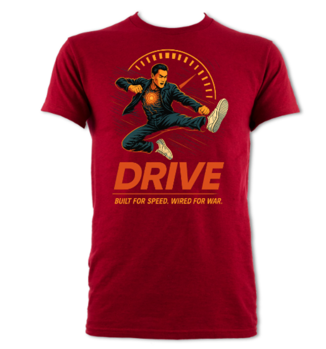 Drive Built For Speed Wired For War Shirt Maroon