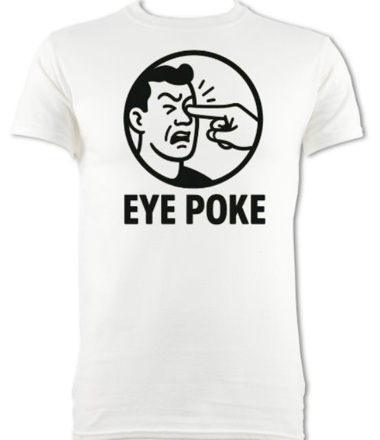 EYE POKE TEE WRESTLING COMEDY BE THE HEEL Short Sleeve T-Shirt