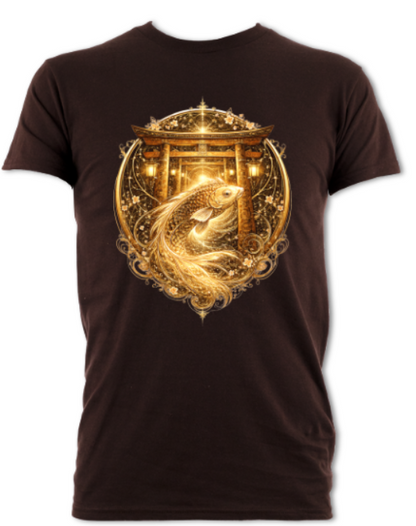 Fractal Koi Gate short sleeved t-shirt