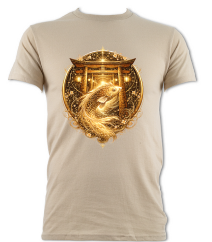 Fractal Koi Gate short sleeved t-shirt