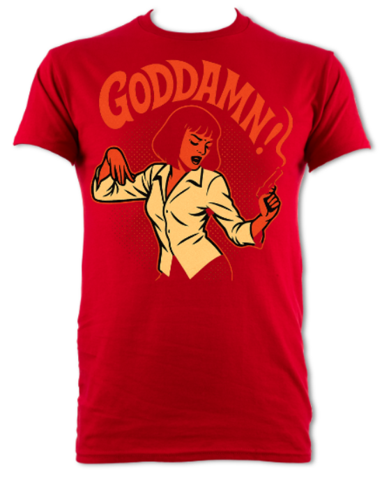 Goddamn Pulp Fiction Tribute Shirt short sleeved t-shirt