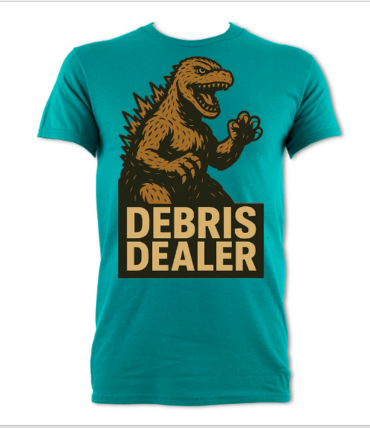 Godzilla Debris Dealer Tee Jade Dome Short Sleeved T-Shirt Jade Dome