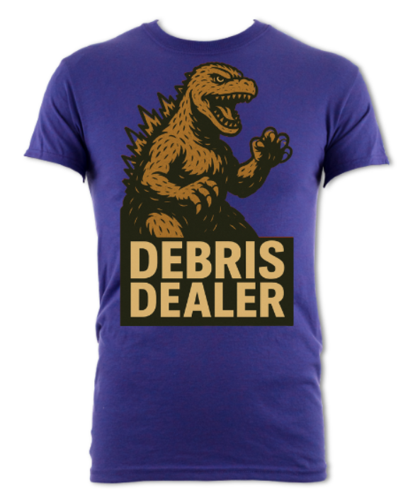 Godzilla Debris Dealer Tee Lilac