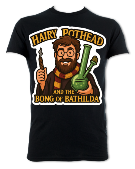 Hairy Pothead and the Bong of Bathilda shirt short sleeved t-shirt