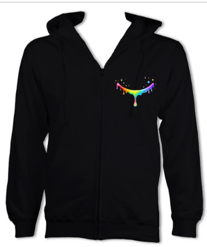 Just a Happy Accident Zip Hoodie