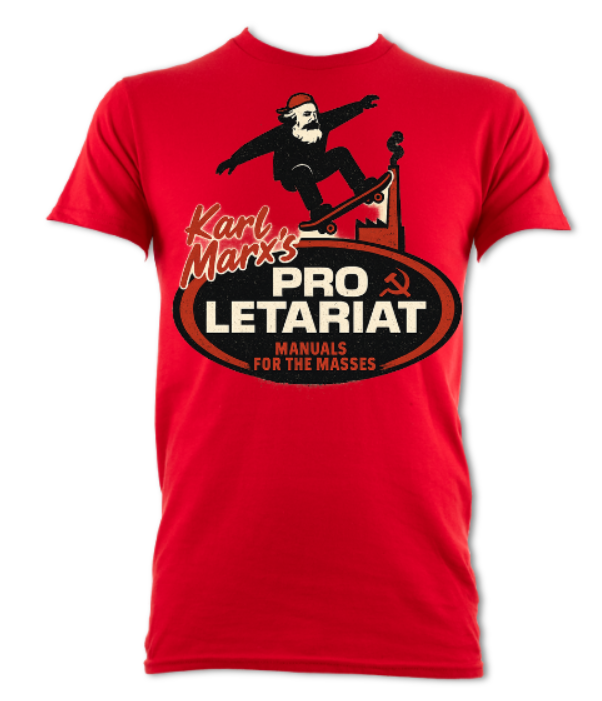 KARL MARX'S PRO LETARIAT SHIRT short sleeved shirt red/white/green