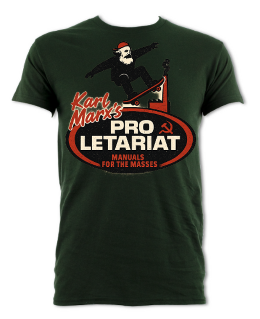 KARL MARX'S PRO LETARIAT SHIRT short sleeved shirt red/white/green