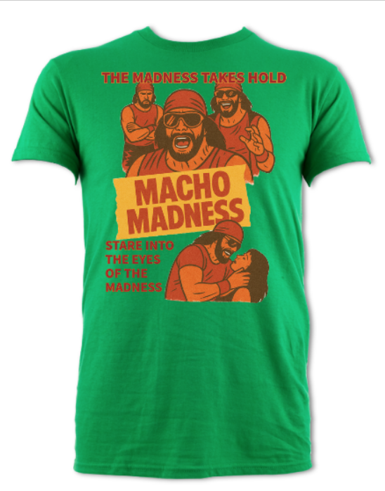 MACHO MADNESS RED YELLOW LOGO 2 tee orange short sleeved t-shirt orange