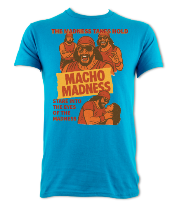 MACHO MADNESS RED YELLOW LOGO 2 tee orange short sleeved t-shirt orange