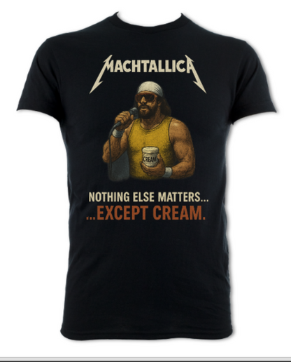 Machtallica Nothing Else Matters But Cream Short Sleeved t-shirt