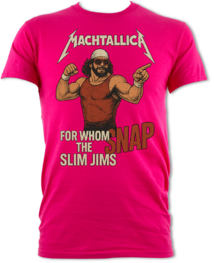 Machtallica For Whom The Slim Jim's Snap Short Sleeved T-Shirt