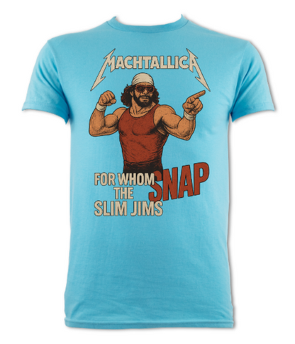 Machtallica For Whom The Slim Jim's Snap Short Sleeved T-Shirt