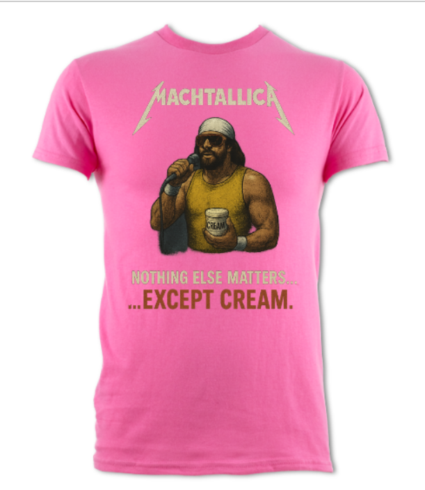 Machtallica Nothing Else Matters But Cream Short Sleeved t-shirt