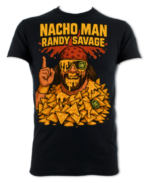 Nacho Man Randy Savage Logo newest short sleeved t-shirt