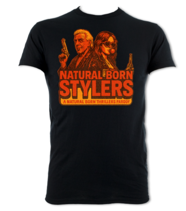 Natural Born Stylers logo 2 short sleeved t-shirt