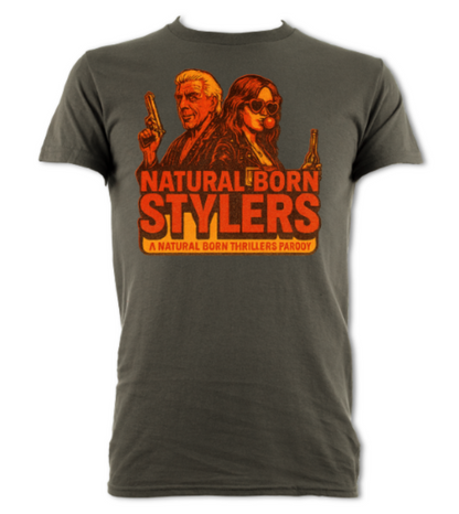Natural Born Stylers logo 2 short sleeved t-shirt