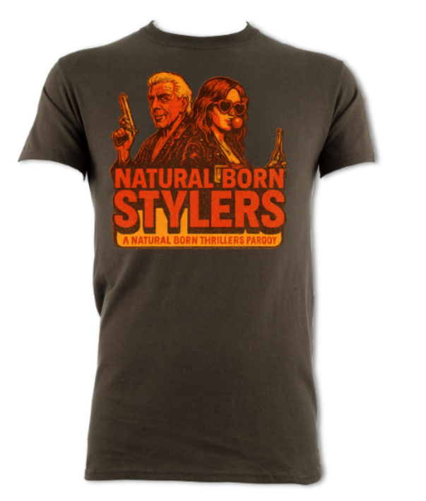 Natural Born Stylers logo 2 short sleeved t-shirt